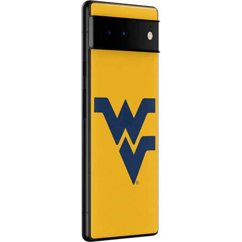 West Virginia University Yellow Background Google Pixel 6 Skin